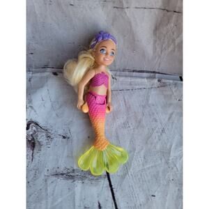 Barbie Chelsea Mermaid Doll 2021 Pink And Yellow